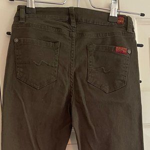7 For All Mankind Pants, Size 8, Boys, Brown, Slim, Stretch